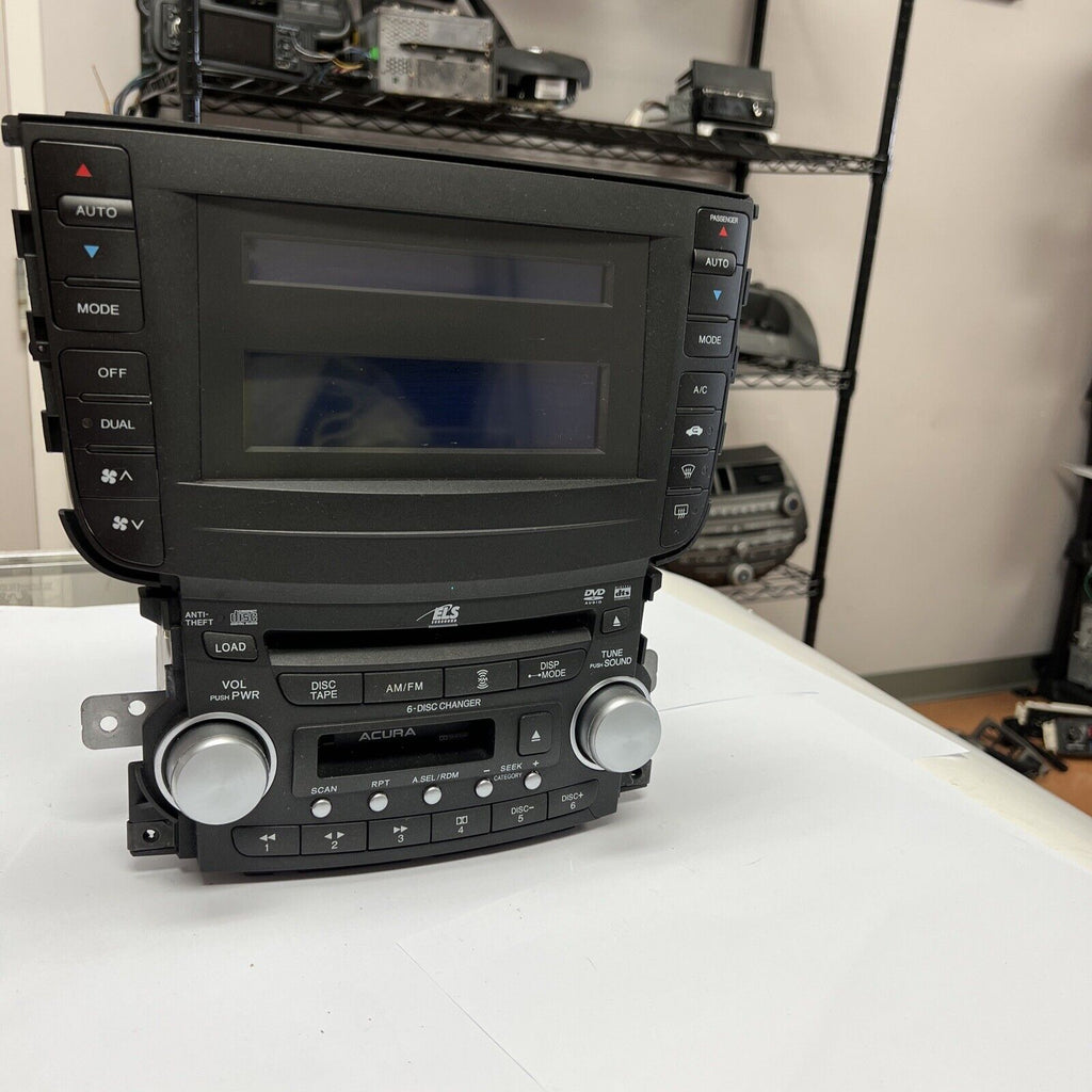 2004-2006 ACURA TL NAVIGATION AM FM CASSETTE 6 CD DVD PLAYER DISPLAY TRIP SCREEN