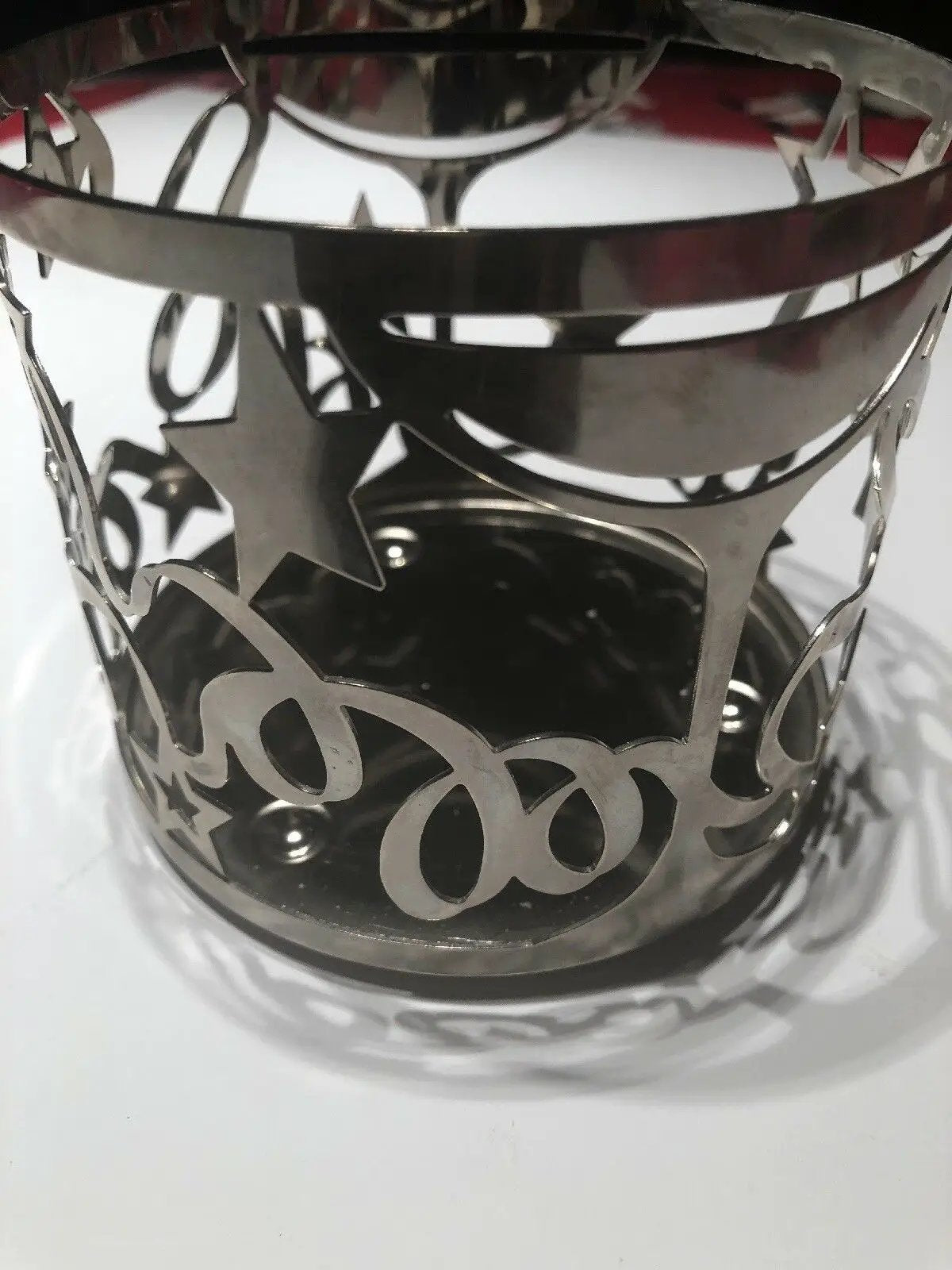 BATH & BODY WORKS: SILVER "ICED BALSAM" 3 WICK SCENTED CANDLE! by Bath & Body Works