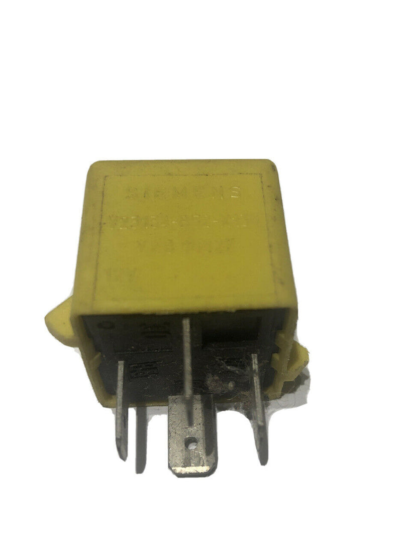 BMW Relay 61.36-1 389 105 Yellow 5-Prong Siemens V23134-K52-X181 USED