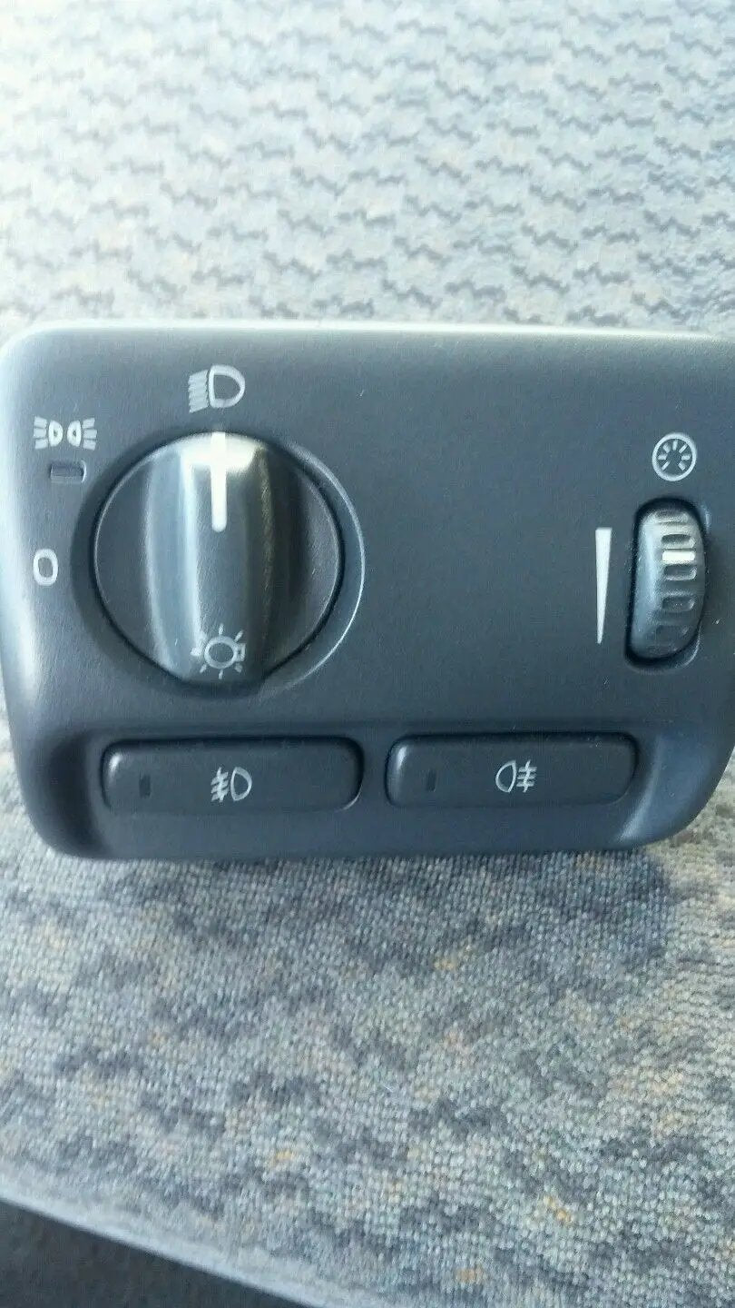 1999 Volvo S80 T6 headlight switch/with foglight OEM and dashboard dimmer switch by OEM VOLVO