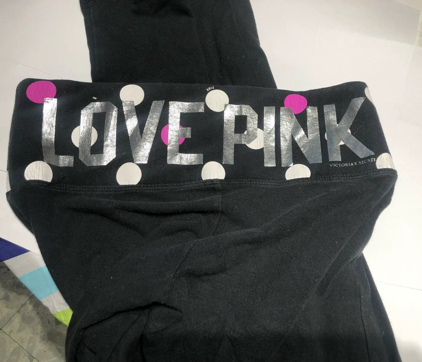 Victoria secret pink yoga pants small Petite black stretchy workout bottoms by Victoria's Secret