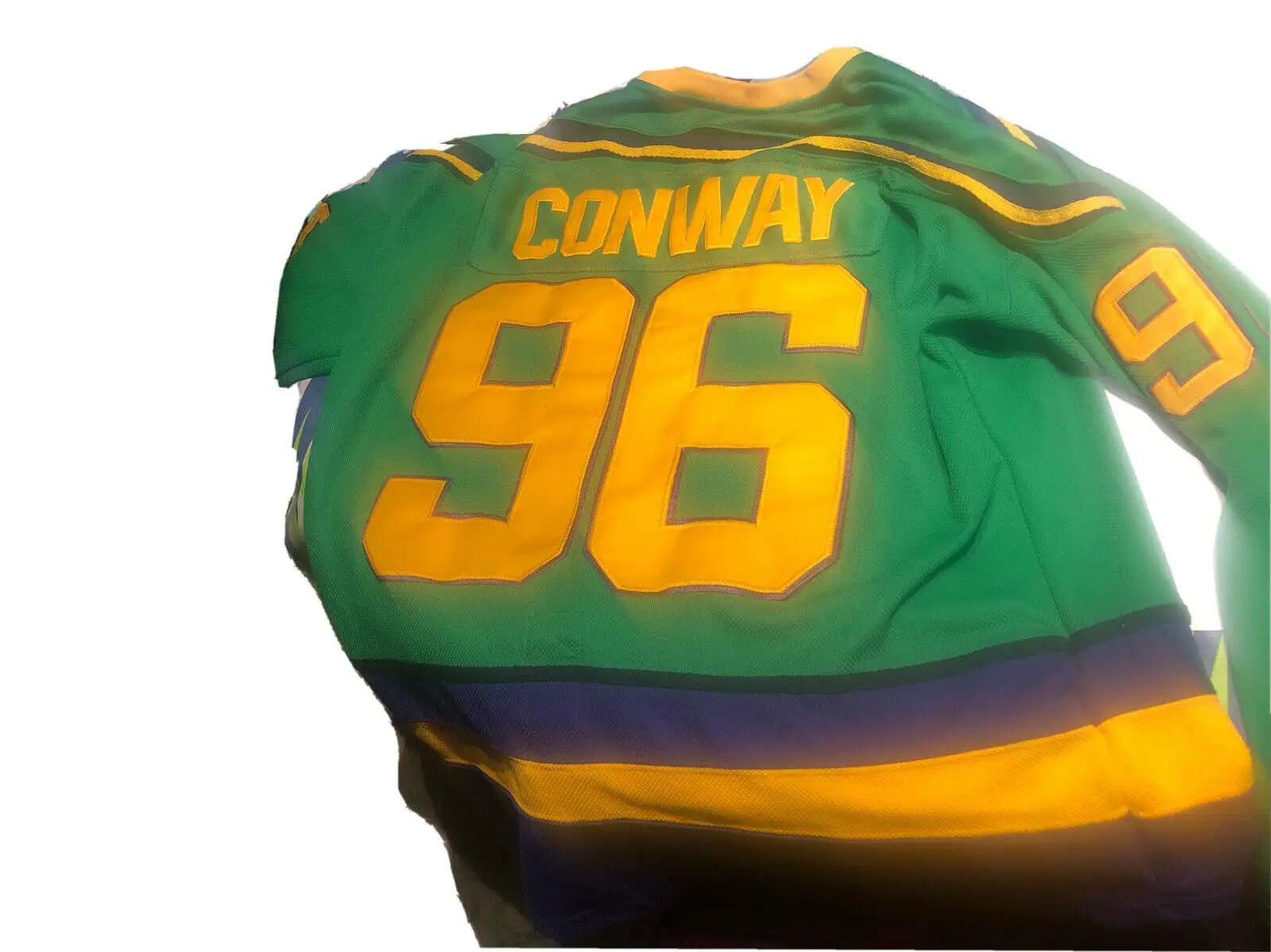 Charlie Conway Mighty Ducks #96 Headgear C Authentic Hockey Jersey L by Headgear Classics
