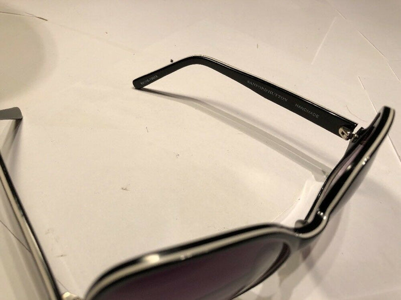 Sanford Ab Hutton Oversize Black Sunglasses