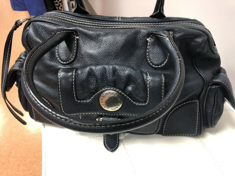 Womens MARC BY MARC JACOBS Black Leather Mid Size Sachel Handbag