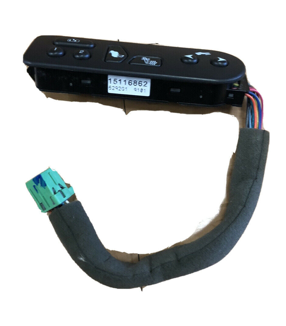 03-06 ESCALADE TAHOE DRIVER HEATED SEAT PEDAL CONTROL SWITCH # 15116862      E5