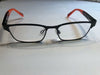 Nike Eyeglasses 001/125 Black Red Frame / Clear Lenses (NO CASE)