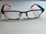 Nike Eyeglasses 001/125 Black Red Frame / Clear Lenses (NO CASE)