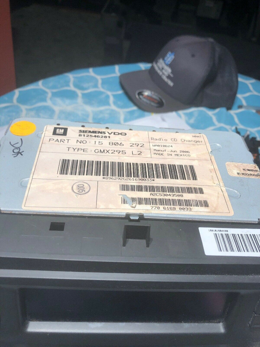 2006 CADILLAC STS 3.6L RWD #12 RADIO/CD PLAYER 15806292 OEM