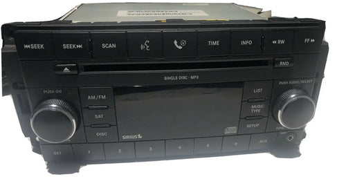 08 2008 Dodge Chrysler Jeep am fm satellite single CD radio receiver P05064421AF by Dodge
