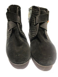 RARE Bernie Mev Black Suede/ Elastic Wedge Ankle Boots Booties Sz.37 by Bernie Mev