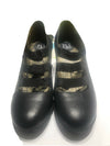 Fly London Women Shoe Yan Size 6M EUR 37 Black Wedge Heel Mary Jane Pre Owned yq