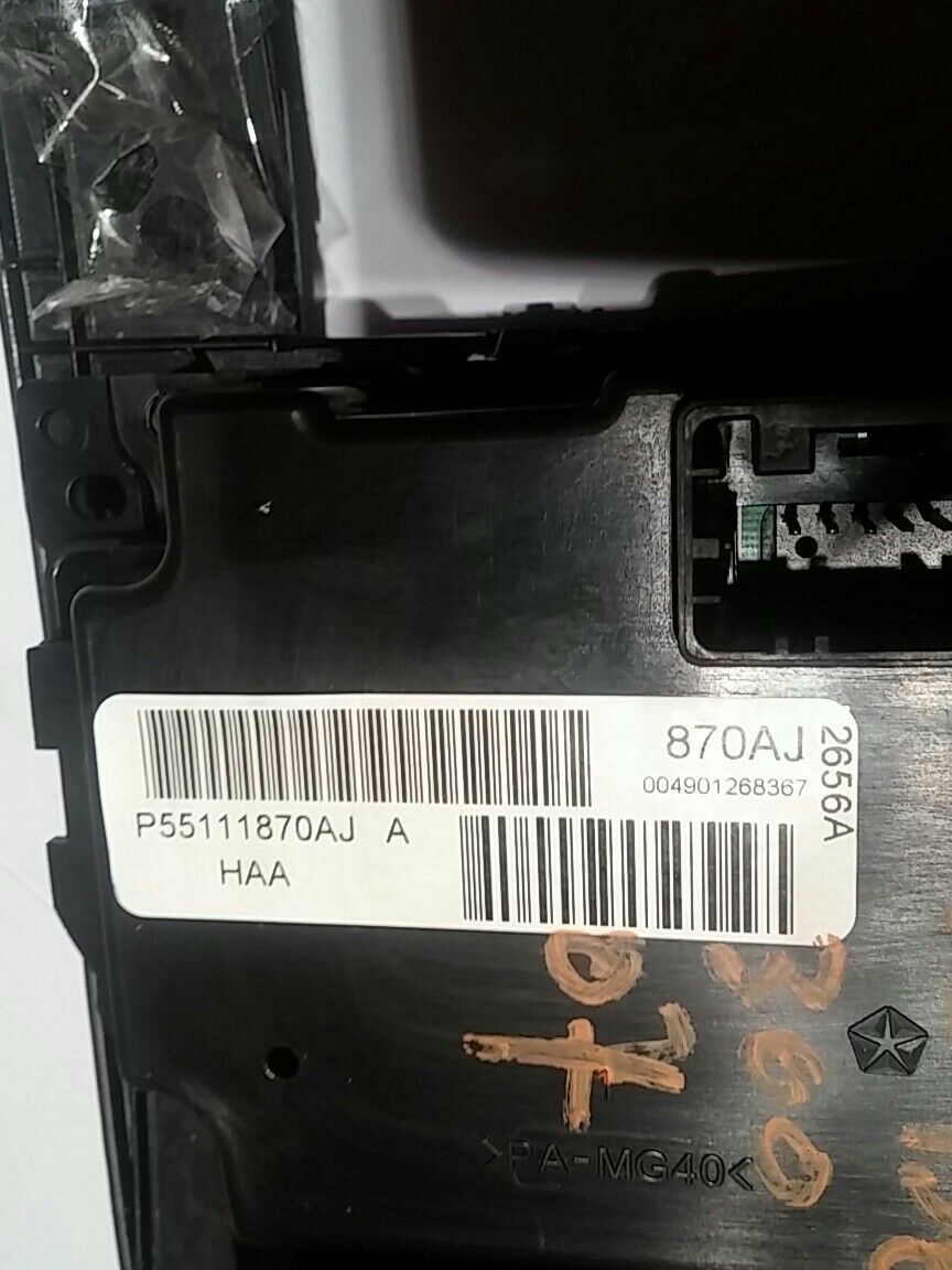 06-08 DODGE CHARGER AC CONTROL CLIMATE HEATER TEMPERATURE & BEZEL  55111870AI