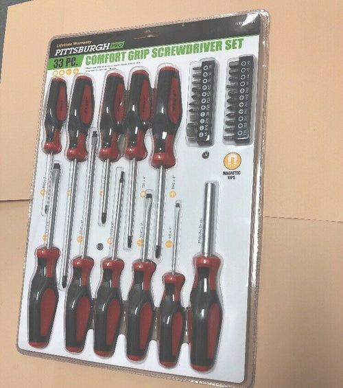 33 Pc Comfort Grip Screwdriver Set LIFETIME WARRANTY
