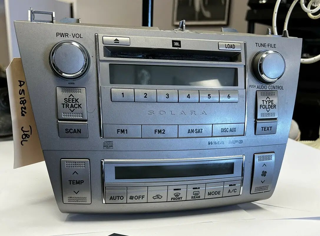 2008 Toyota Solara CD Player Radio Receiver w/ A/C Heater Climate Control OEM by Toyota