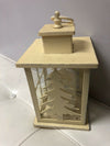 Christmas Woodland Lantern Candle Holder Pre-Lit Lighted Metal Batteries Not Inc