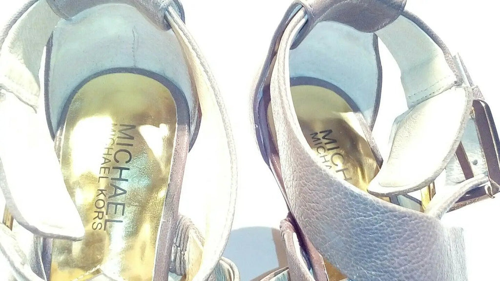 Michael kors leather strappy gladiator sandal size 6.5 m by Michael Kors