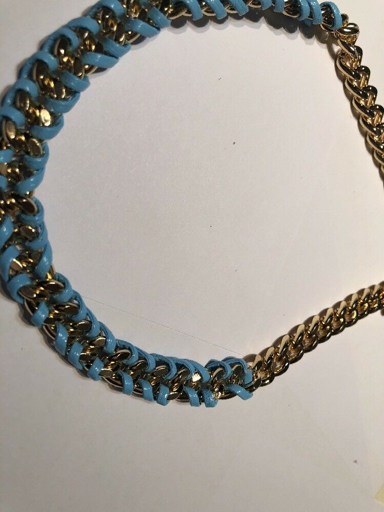 Road Trading And Co Teal An Gold Necklace