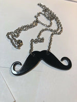 3pcs Miss Hu Zi Cute Avanti Beard Necklace Mustache Collarbone Chain (Black)