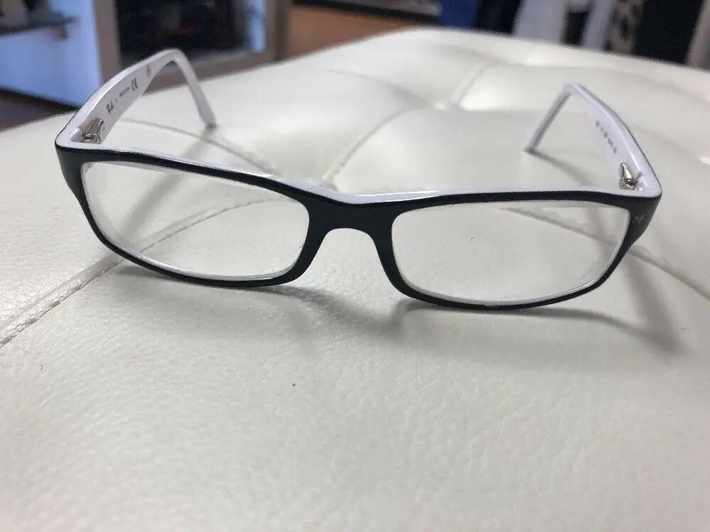 Ray Ban Eyeglass Frames 2097 Black/White 52/16/135 by Ray-Ban