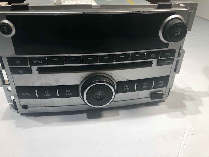 2009-12 Chevy Malibu Silver AM FM CD Player Radio w Aux Input & USB 20940843 UUI