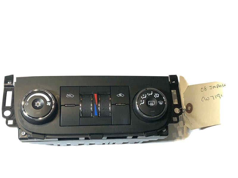 2006-11 Chevrolet Impala Dual Zone AC Heater Climate Controls #25810839