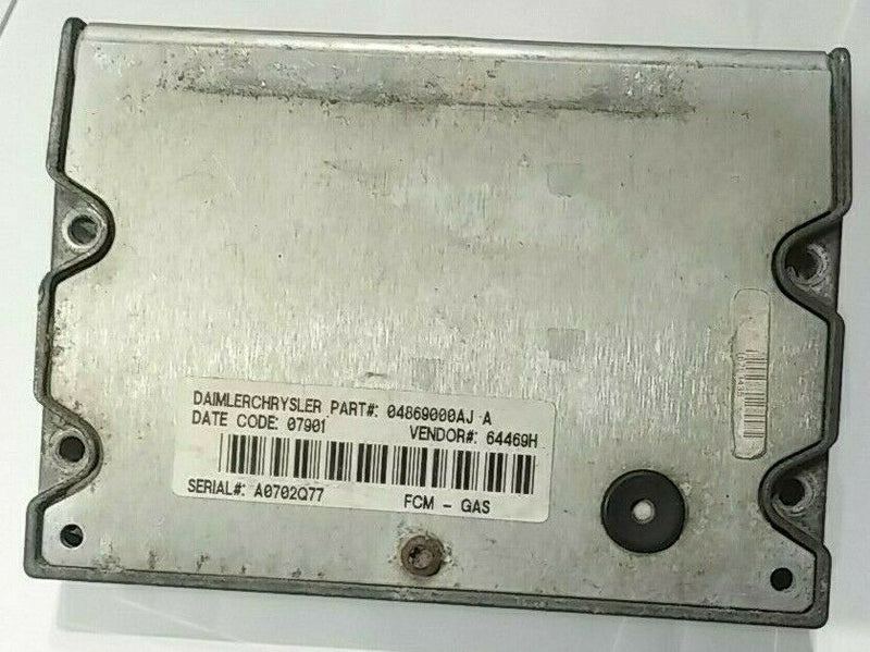 2001 2002 2003 Chrysler control module 04869000AJ, VENDOR:64469H, s/n A0702Q77