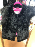 Skaist Taylor Neiman Marcus Target Black Faux Fur Lined Vest. Retail $80.00 NWT by Neiman Marcus