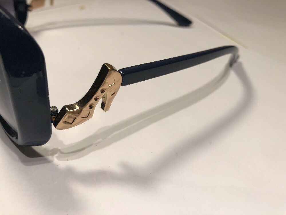 Blue Oversized  Sunglasses With Shoe Design
