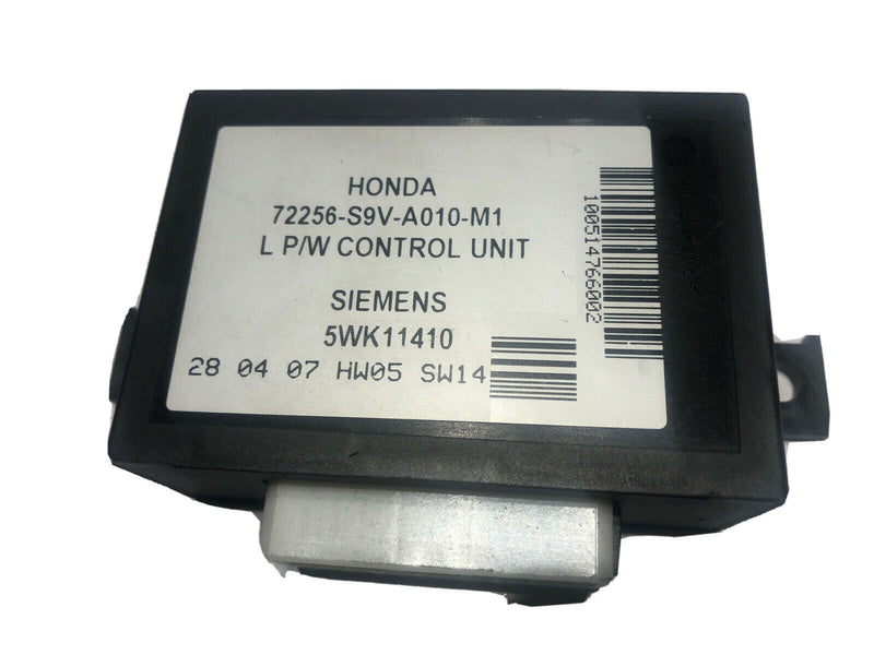 03-08HONDA PILOT DRIVER SIDE DOOR CONTROL MODULE 72256-S9V-A010-M1 P/W UNIT