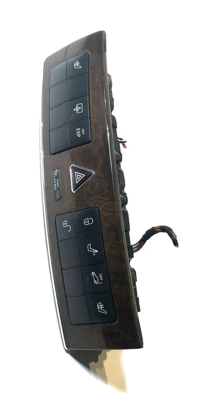 2905-07 Mercedes W203 C240 Dash Heated Seat Hazard Light Switch Control Wood OEM by Mercedes-Benz