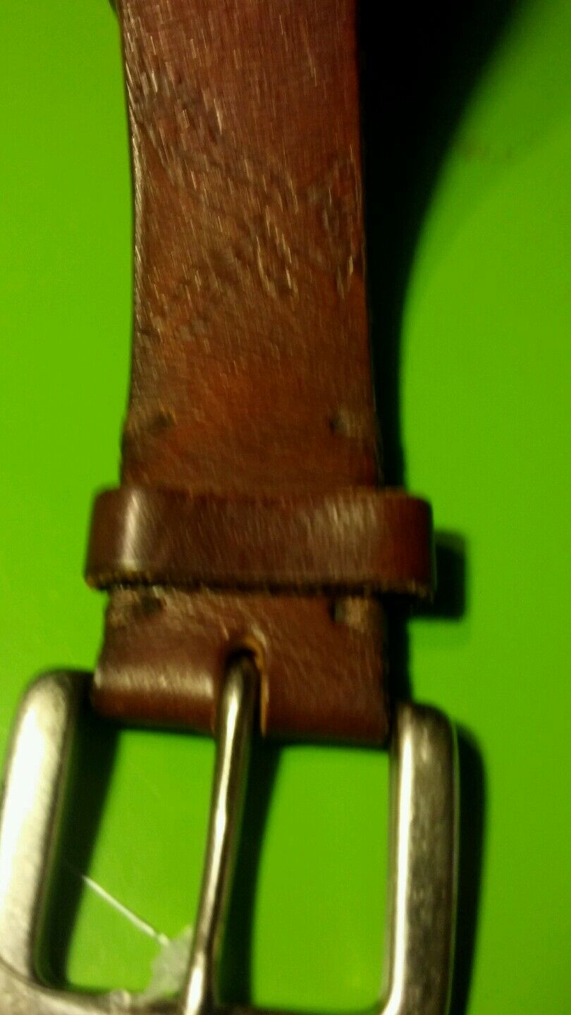 American Eagle Brown mens genuine leather belt flexible can wear and both sides