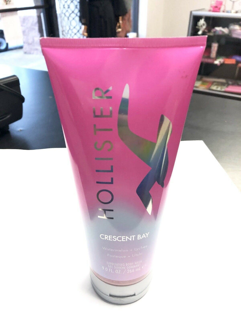 HOLLISTER CRESCENT BAY WOMEN EXFOLIATING BODY WASH 9.0 FL. oz. WATERMELON LYCHEE