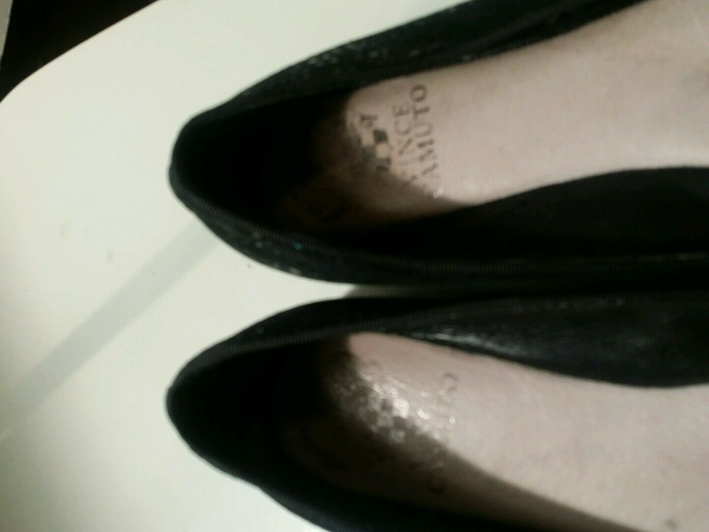vince camuto black studded flats size 7m