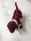Victoria's Secret Love Pink Red Plaid Flannel Scarf Plush Dog Mini Small 6"