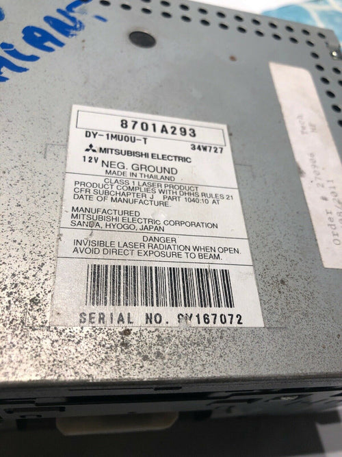 10 2010 Mitsubishi Galant CD Player Radio Receiver OEM 8701A293