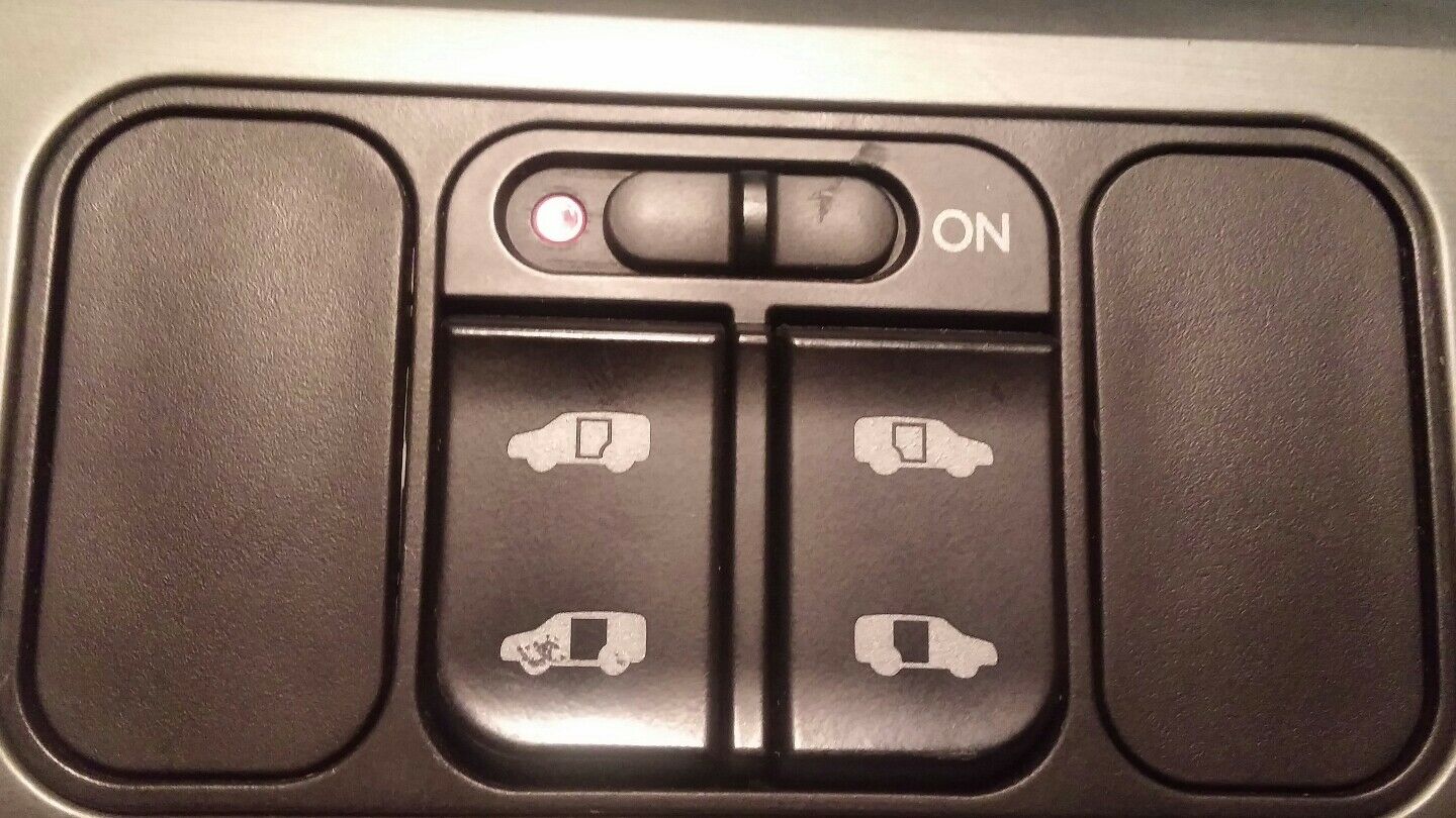 2005-10 HONDA ODYSSEY SUNROOF & SLIDING DOOR SWITCH W/ BEZEL OEM teal-gray 3144V