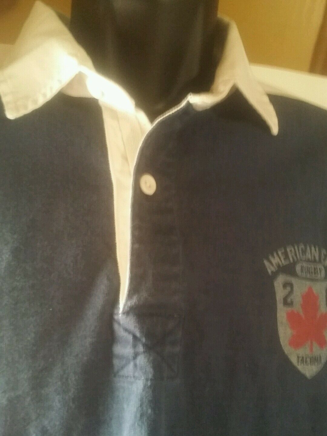 100% Cotton American Eagle Outfitters, sz. large Vintage Rugby sweater, RN54485.
