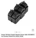 Power Window Switch Master Driver Side 10438813 for Pontiac Grand Prix 2004-2008 by uxcell