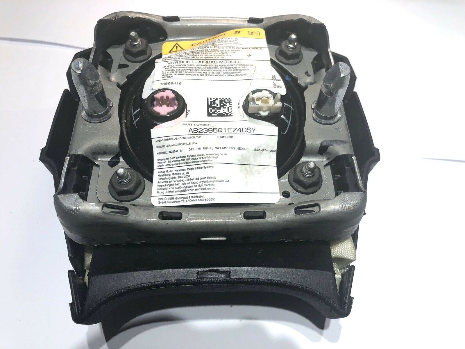 FITS 2005-2009 CHEVY TRAILBLAZER OEM DRIVER AIRBAG AIR BAG AB2395Q1EZ4DSY OE