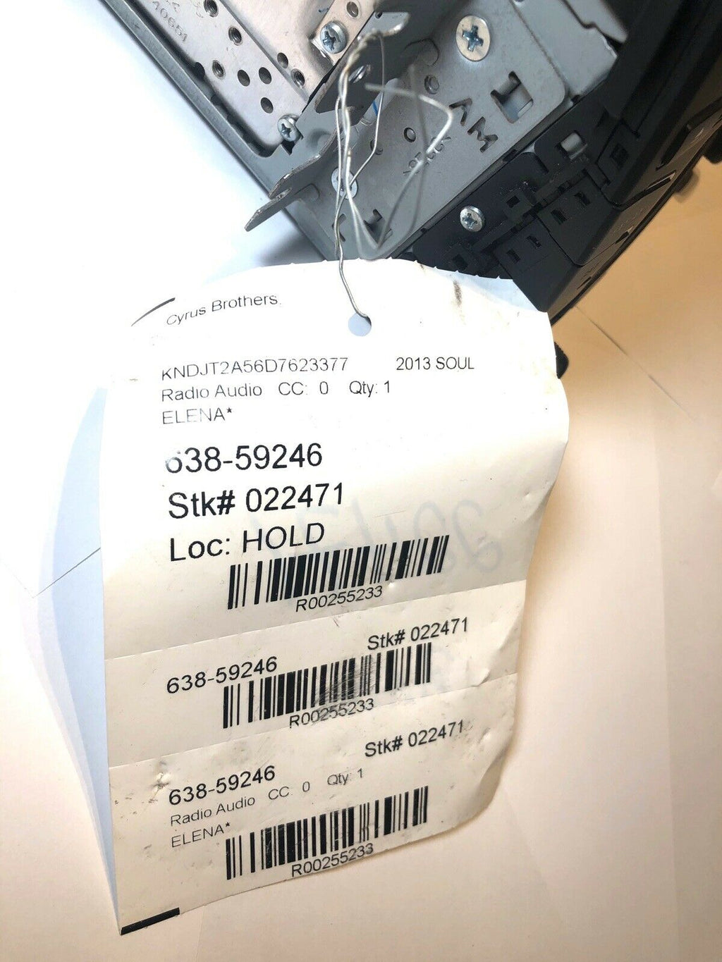 2012 2013 Kia Soul Single Disc CD MP3 Satellite Bluetooth Player Radio OEM