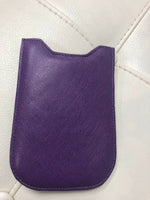 Victoria's Secret Purple Leather Cell Phone Sleeve Holder For iPhone 4/5
