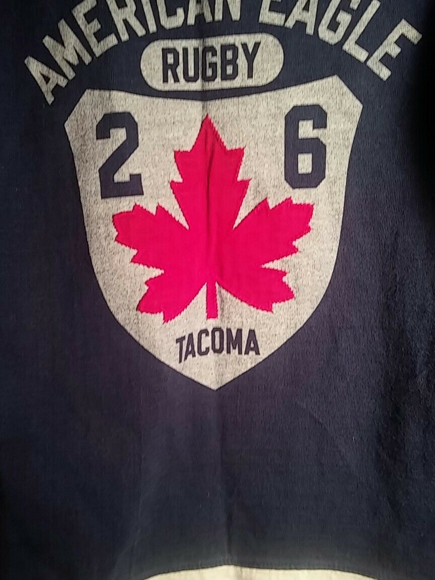 100% Cotton American Eagle Outfitters, sz. large Vintage Rugby sweater, RN54485.