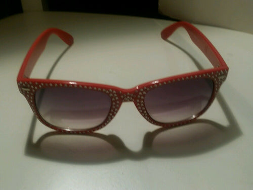 Tangerine bling wayfarer style sunglasses