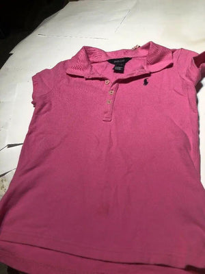 Boys Youth Polo Ralph Lauren Polo Golf Short Sleeve Shirt Pink Large
