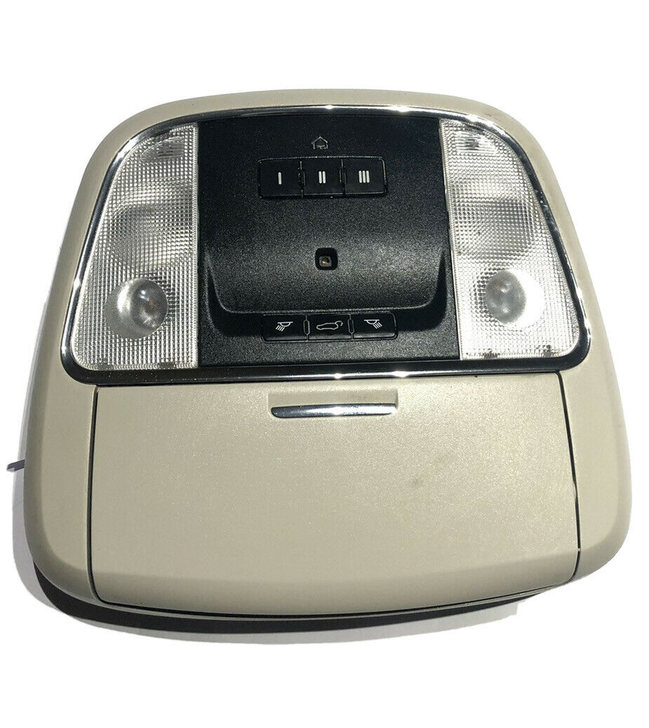 201-2013 DODGE DURANGO FRONT ROOF OVERHEAD CONSOLE DOME LIGHT GARAGE DOOR OPENER