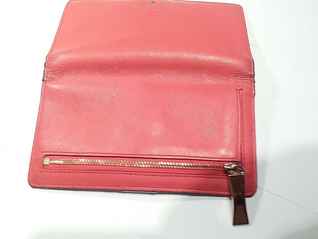 Kate Spade NY  Rouge Pink Stacy Cedar Street Snap Leather Wallet