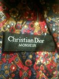 VTG Christian Dior Monsieur tiel Unique decorative abstract Pattern.