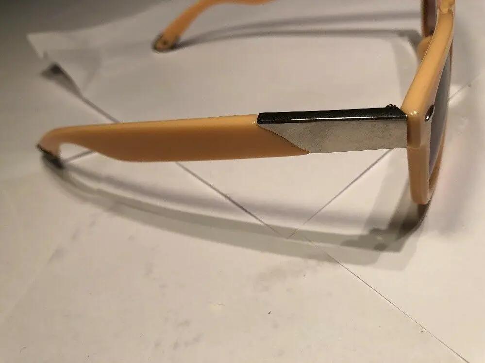 Nude Colored Wafer Style Sunglasses by Unbranded