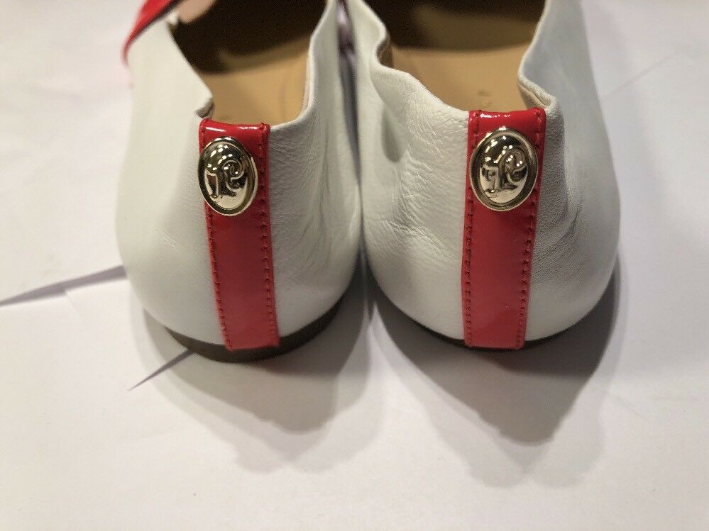 Ivanka Trump Women's Nude, Whit And Orange Loafer Flats
