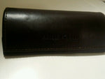 Anne Klein NY~Brown Hard Magnetic Snap-Close Eyeglasses Glasses Case. Gray int